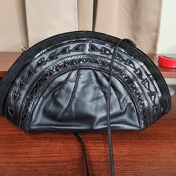 BRACCIALINI Vintage 80s Leather Handbag – Classic Italian Style - Picture 3 of 9